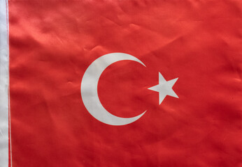 turkey national flag Knotted Fabric