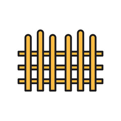 fence,icon, color, design,flat, style,trendy collection,template