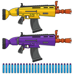 child toy gun vector