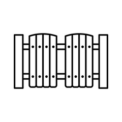fence,icon, line, design,flat, style,trendy collection,template