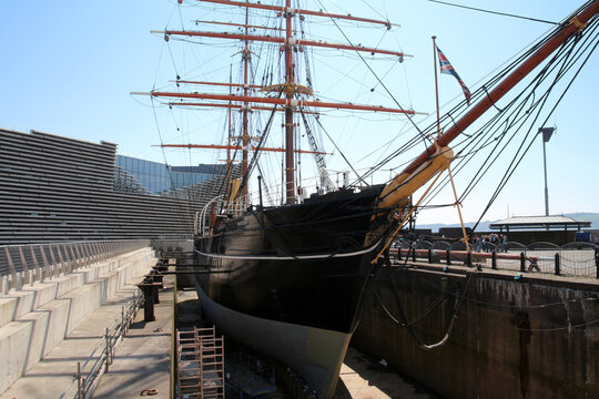 RRS Discovery museum ship in Dundee, Scotland