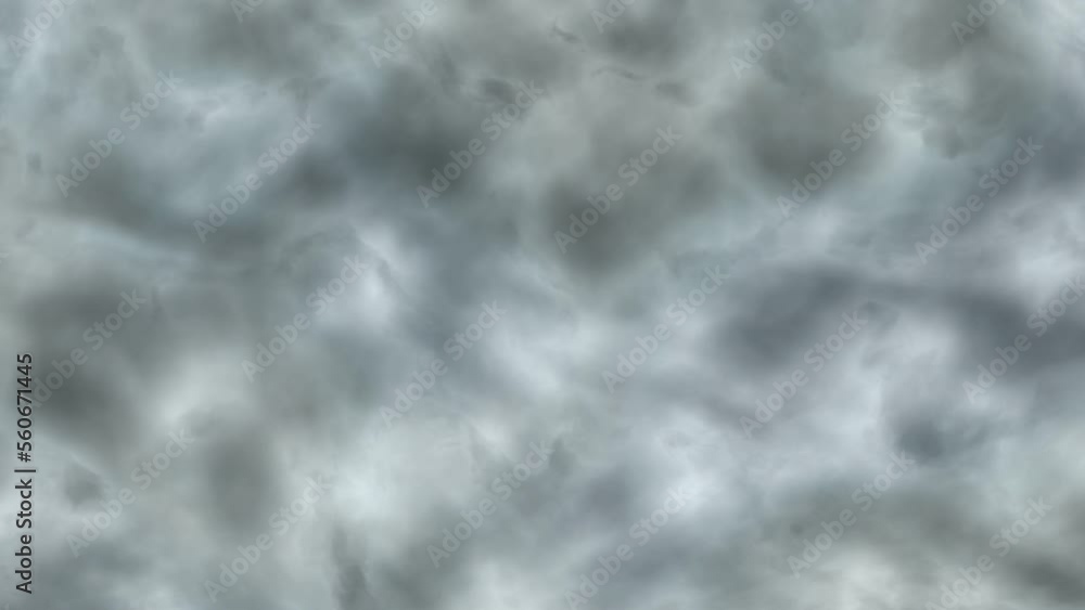 Wall mural monochromatic abstract cloudscape background loop