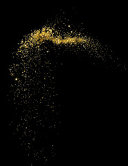 Explosion Paillettes d'or
