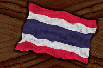 National flag of Thailand. Background  with flag  of  Thailand