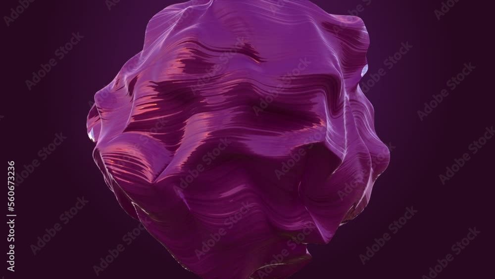Poster anisotropic stone morphing. waves of deformation run through the material. art object for a stylish 