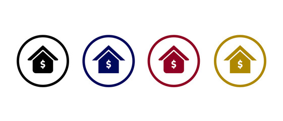 home profit icon vector illustration. household income icon concept.