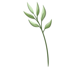 Obraz premium Wildflower Illustration. Floral Isolated