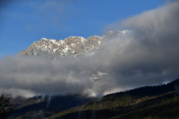 Der Wilde Kaiser in Tirol mit Wolken
