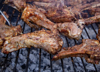 grilled lamb on the bone