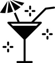 Drink Glass Vector Icon
