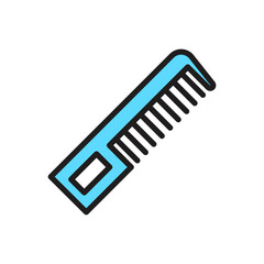 hair comb, icon, color, design,flat, style,trendy collection,template