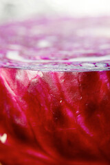 Red cabbage close up