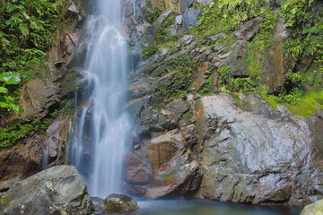 the Ng Tung Chai Waterfalls at the New Territories