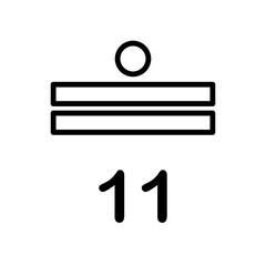 maya numerals, icon, line, design,flat, style,trendy collection,template