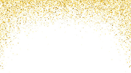 falling gold glitters