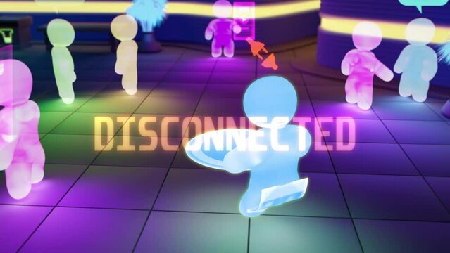 meta universe avatar with disconnected message - internet speed problems