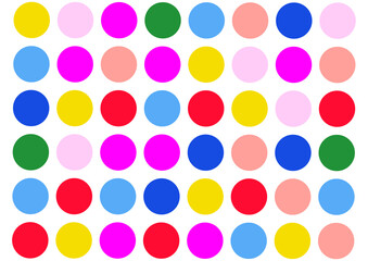 pattern with colorful circles