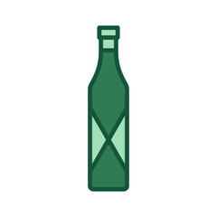 wine bottles, icon, color, design,flat, style,trendy collection,template