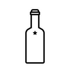 wine bottles, icon, line, design,flat, style,trendy collection,template