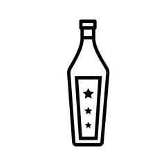 wine bottles, icon, line, design,flat, style,trendy collection,template