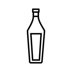 wine bottles, icon, line, design,flat, style,trendy collection,template