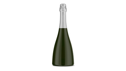 bottle of champagne - Green bottle for champagne