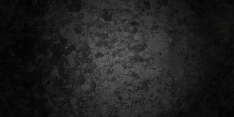 Fototapeta na wymiar Dark black stone wall grunge backdrop texture background. monochrome slate grunge concrete wall black backdrop vintage marbled textured border background.