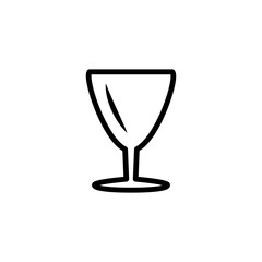 wine glass, icon, line, design,flat, style,trendy collection,template