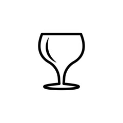 wine glass, icon, line, design,flat, style,trendy collection,template