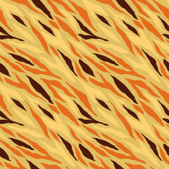 Hand drawn abstract zebra print. Seamless vector animal print. Zebra. Art print. Textile. Textile. Abstraction. Jungle. Africa. Brazil. Zoo.Autumn color combination. Fabric print. Abstract background.