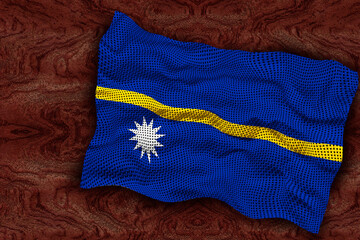 National flag of Nauru. Background  with flag of Nauru.