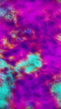 Vertical Colorful Abstract Cloudscape Background Loop