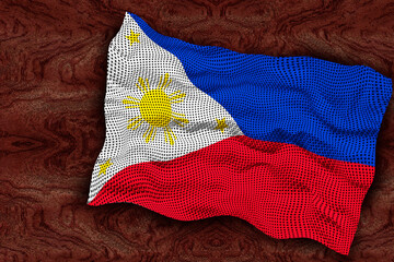 National flag of Philippines.. Background  with flag of Philippines.
