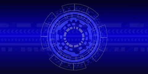 Abstract technology background for internet, artificial intelligence technology and digital virtual technology concept.