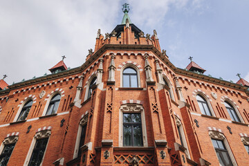 Fototapeta na wymiar Higher Theological Seminary of the Archdiocese of Krakow building Old Town of Krakow city, Lesser Poland Voivodeship of Poland