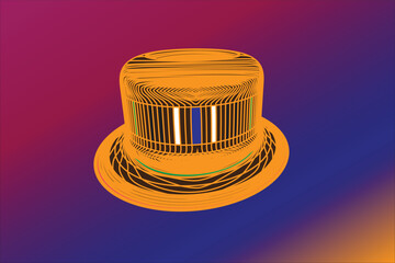 3d colorful cap