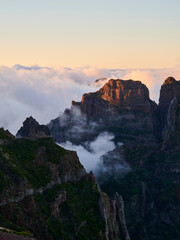 Mountain View over the clouds, Areeiro Madeira