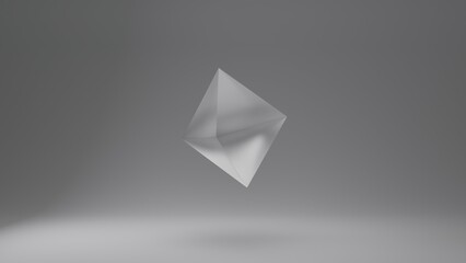White diamond background wallpaper 3d rendered