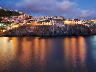 Fototapeta premium Camara de Lobos Village at Dusk