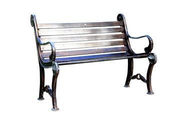 medium steel chair isolated on white background. - obrazy, fototapety, plakaty