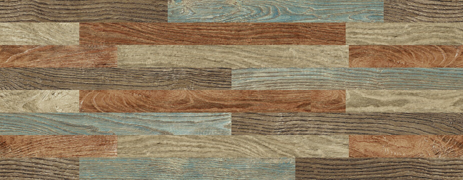 Colorful wood texture background, parquet pattern