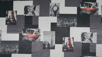 statue of liberty Graphics  texture on Fabric © Prabhu Totad
