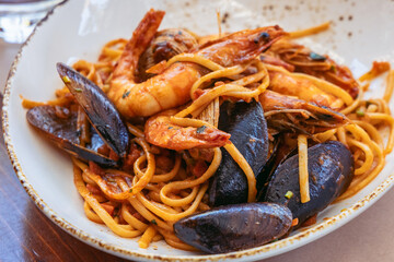 Seafood in Larnaca city, Cyprus island country