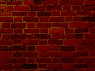 Brick Retro Wall Texture Background Surface.