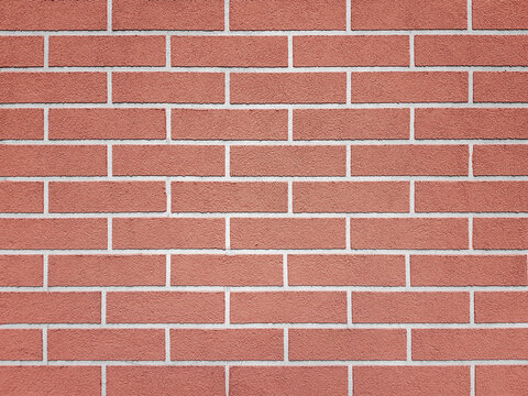 Fototapeta Brown clear brick wall texture background.
