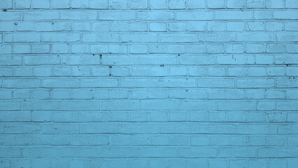 Vintage blue brick wall texture background