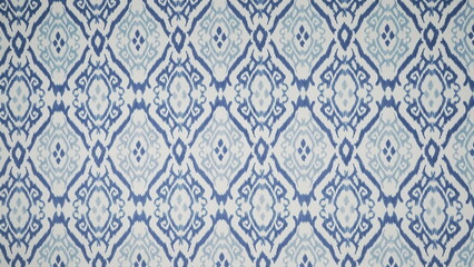 pattern with blue flowers Graphics  texture on Fabric