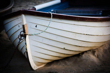 old boat on the beach