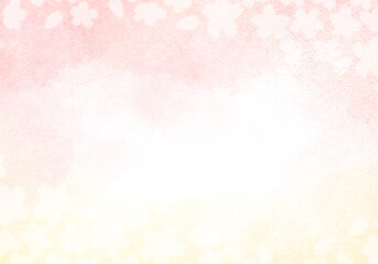 シンプルな水彩の桜の背景イラスト