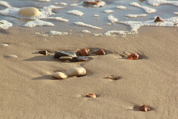 pebbles on the beach